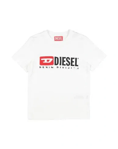 Diesel Babies'  Toddler Boy T-shirt Cream Size 6 Cotton In White