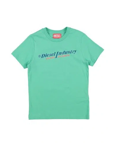 Diesel Babies'  Toddler Boy T-shirt Green Size 6 Cotton