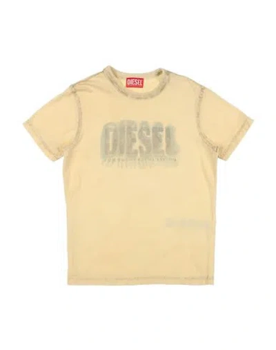 Diesel Babies'  Toddler Boy T-shirt Light Yellow Size 6 Cotton