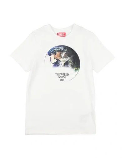 Diesel Babies'  Toddler Boy T-shirt White Size 4 Cotton