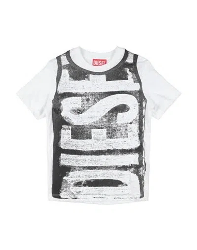 Diesel Babies'  Toddler Boy T-shirt White Size 6 Cotton