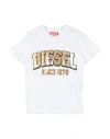 Diesel Babies'  Toddler Boy T-shirt White Size 6 Cotton