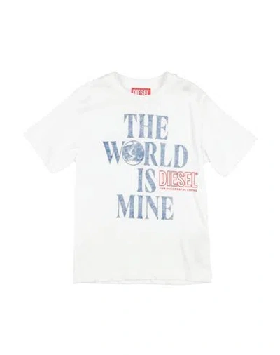Diesel Babies'  Toddler Boy T-shirt White Size 6 Cotton