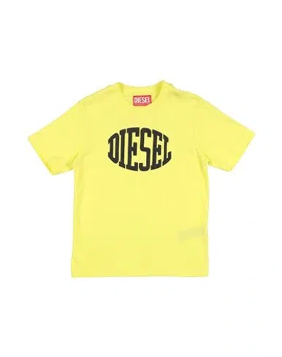 Diesel Babies'  Toddler Boy T-shirt Yellow Size 6 Cotton