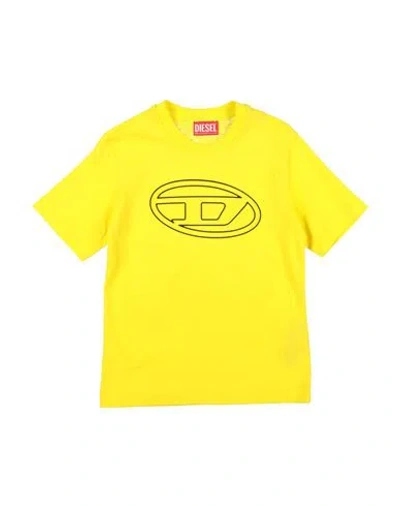 Diesel Babies'  Toddler Boy T-shirt Yellow Size 6 Cotton