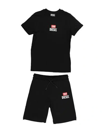 Diesel Babies'  Toddler Boy Tracksuit Black Size 6 Cotton