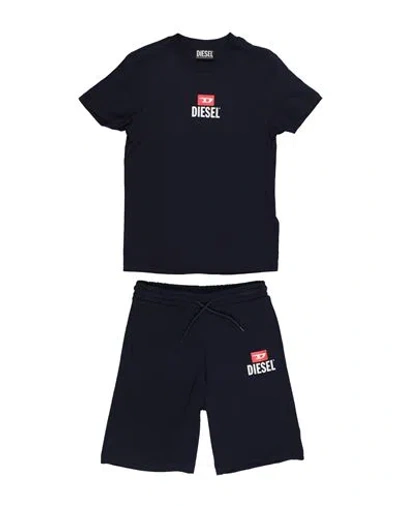 Diesel Babies'  Toddler Boy Tracksuit Navy Size 6 Cotton In Blue
