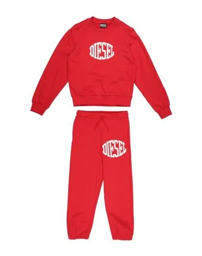 Diesel Babies'  Toddler Boy Tracksuit Red Size 6 Cotton, Polyester, Elastane