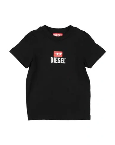 Diesel Babies'  Toddler Boy T-shirt Black Size 6 Cotton