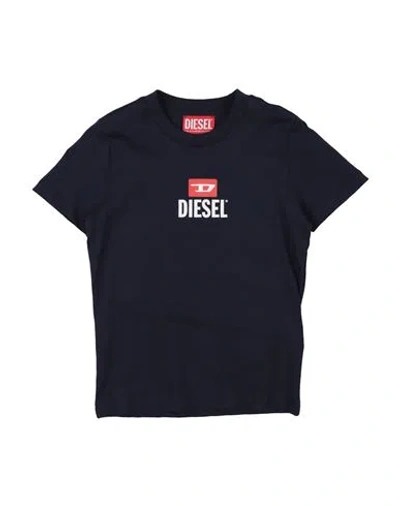 Diesel Babies'  Toddler Boy T-shirt Navy Size 6 Cotton In Blue