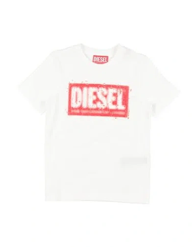 Diesel Babies'  Toddler Boy T-shirt White Size 6 Cotton
