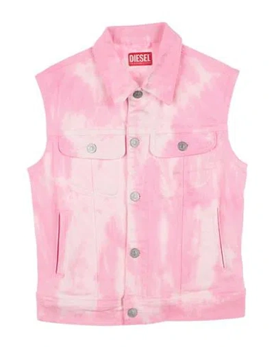 Diesel Babies'  Toddler Girl Denim Outerwear Pink Size 6 Cotton, Elastane