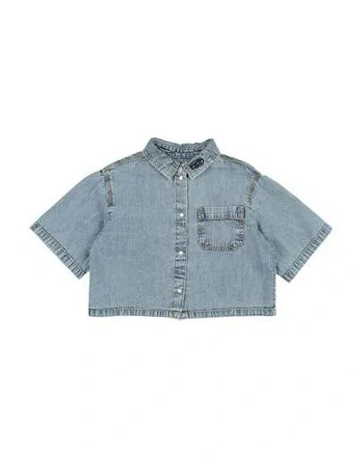 Diesel Babies'  Toddler Girl Denim Shirt Blue Size 6 Cotton