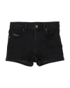 Diesel Toddler Girl Denim Shorts Black Size 6 Cotton, Elastane In Black