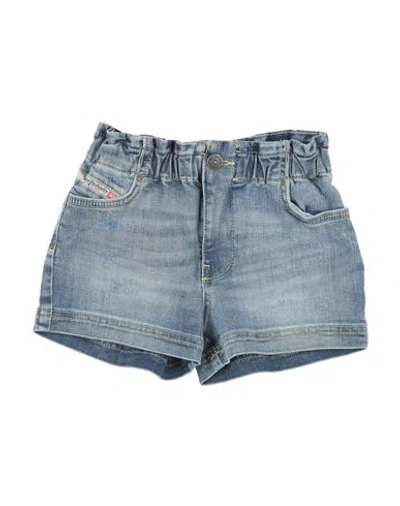 Diesel Babies'  Toddler Girl Denim Shorts Blue Size 6 Cotton, Elastane