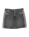 DIESEL DIESEL TODDLER GIRL DENIM SKIRT GREY SIZE 6 COTTON