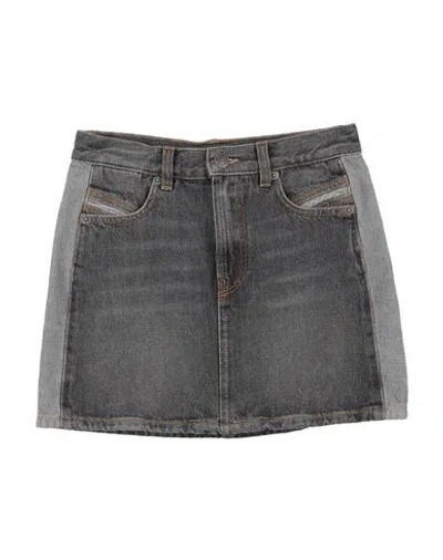 Diesel Babies'  Toddler Girl Denim Skirt Grey Size 6 Cotton In Gray