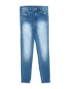 Diesel Toddler Girl Jeans Blue Size 6 Cotton, Polyester, Elastane, Cowhide In Blue