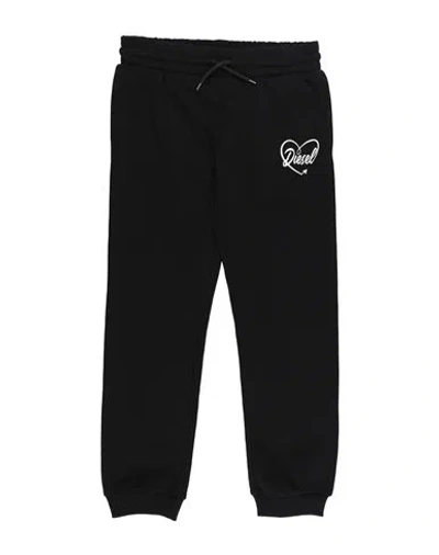 Diesel Babies'  Toddler Girl Pants Black Size 6 Cotton, Polyester, Elastane