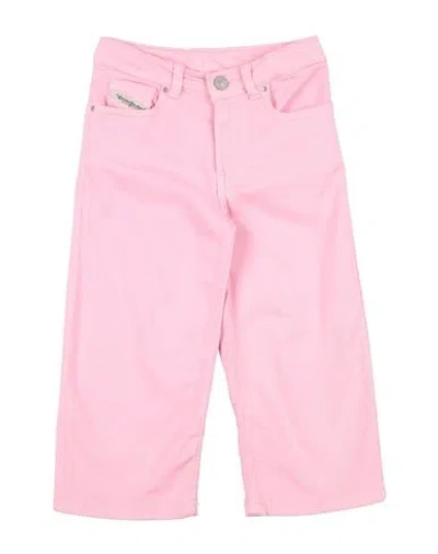 Diesel Toddler Girl Pants Pink Size 6 Cotton, Elastane In Pink