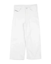 Diesel Toddler Girl Pants White Size 6 Cotton, Elastane In White