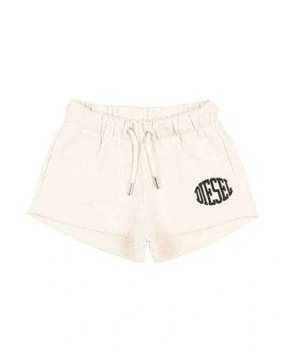 Diesel Babies'  Toddler Girl Shorts & Bermuda Shorts Ivory Size 6 Cotton In White