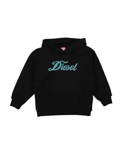 Diesel Babies'  Toddler Girl Sweatshirt Black Size 6 Cotton, Elastane