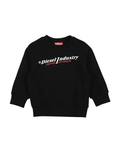 Diesel Babies'  Toddler Girl Sweatshirt Black Size 4 Cotton, Elastane