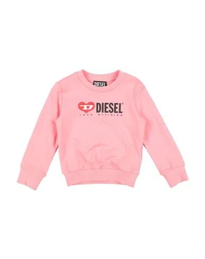 Diesel Babies'  Toddler Girl Sweatshirt Pink Size 6 Cotton, Elastane