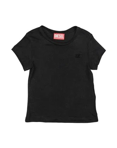 Diesel Babies'  Toddler Girl T-shirt Black Size 6 Rayon