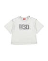 Diesel Babies'  Toddler Girl T-shirt Grey Size 6 Cotton