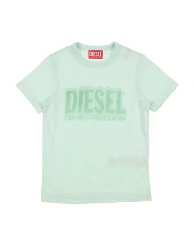 Diesel Babies'  Toddler Girl T-shirt Light Green Size 6 Cotton