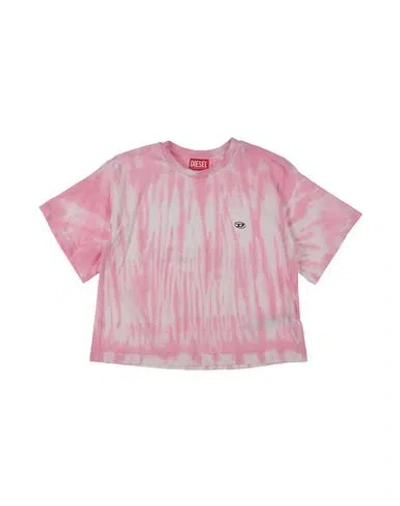 Diesel Babies'  Toddler Girl T-shirt Pink Size 6 Cotton
