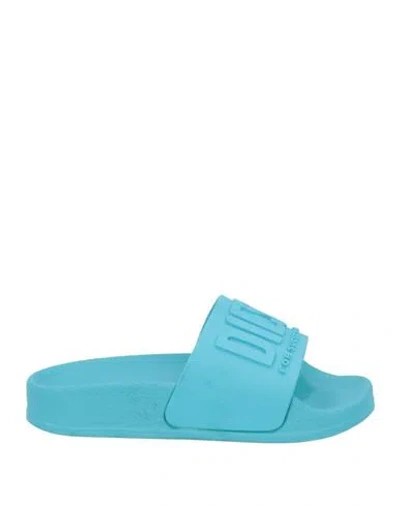 Diesel Toddler Sandals Deep Teal Size 8c Rubber In Green