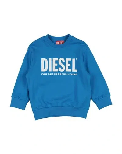 Diesel Babies'  Toddler Sweatshirt Azure Size 6 Cotton, Elastane In Blue