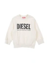 Diesel Babies'  Toddler Sweatshirt Cream Size 6 Cotton, Elastane In White