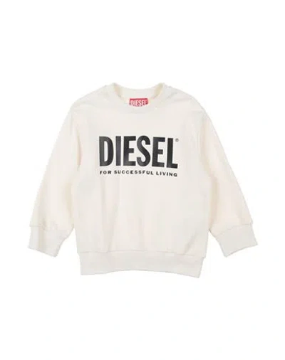 Diesel Babies'  Toddler Sweatshirt Cream Size 6 Cotton, Elastane In White