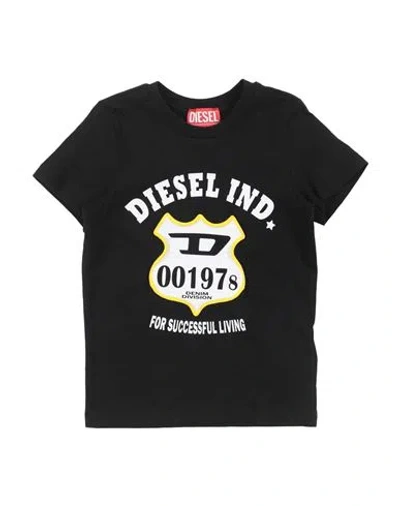 Diesel Babies'  Toddler T-shirt Black Size 4 Cotton, Elastane