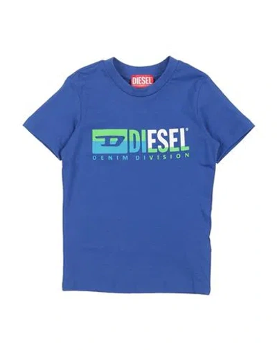 Diesel Babies'  Toddler T-shirt Blue Size 6 Cotton