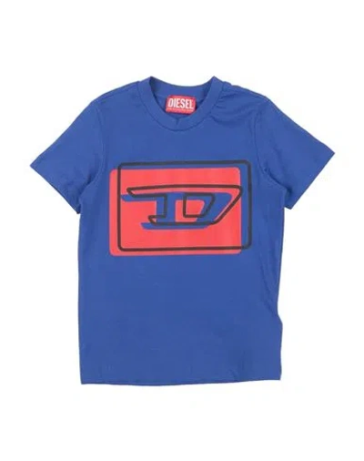 Diesel Babies'  Toddler T-shirt Blue Size 4 Cotton, Elastane
