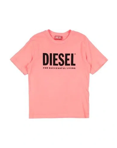 Diesel Babies'  Toddler T-shirt Coral Size 6 Cotton In Red