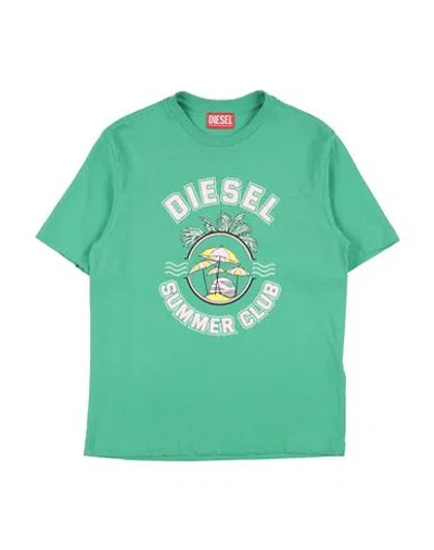 Diesel Babies'  Toddler T-shirt Green Size 6 Cotton