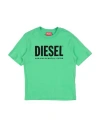 Diesel Babies'  Toddler T-shirt Lime Green Size 6 Cotton