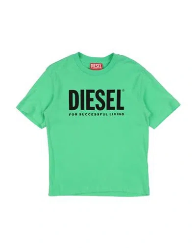 Diesel Babies'  Toddler T-shirt Lime Green Size 6 Cotton