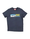 Diesel Babies'  Toddler T-shirt Navy Blue Size 4 Cotton