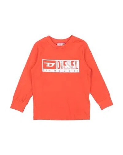 Diesel Babies'  Toddler T-shirt Orange Size 6 Cotton