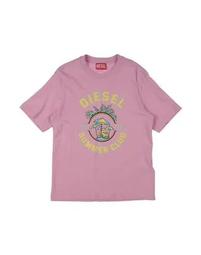 Diesel Babies'  Toddler T-shirt Pink Size 6 Cotton