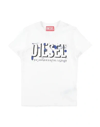 Diesel Babies'  Toddler T-shirt White Size 6 Cotton, Elastane