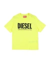 Diesel Babies'  Toddler T-shirt Yellow Size 6 Cotton