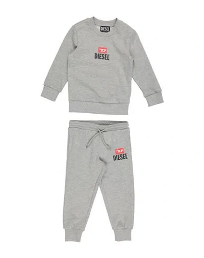 Diesel Babies'  Toddler Tracksuit Grey Size 6 Cotton, Polyester, Elastane In Gray